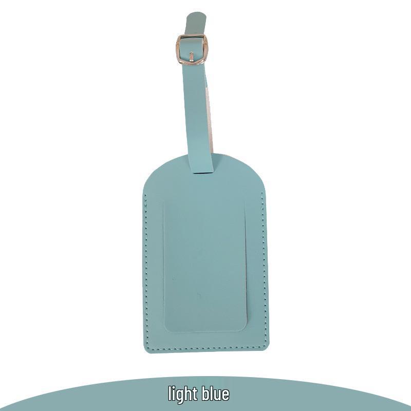 PU Leather Luggage Identification & Anti-Lost Tag for Suitcases