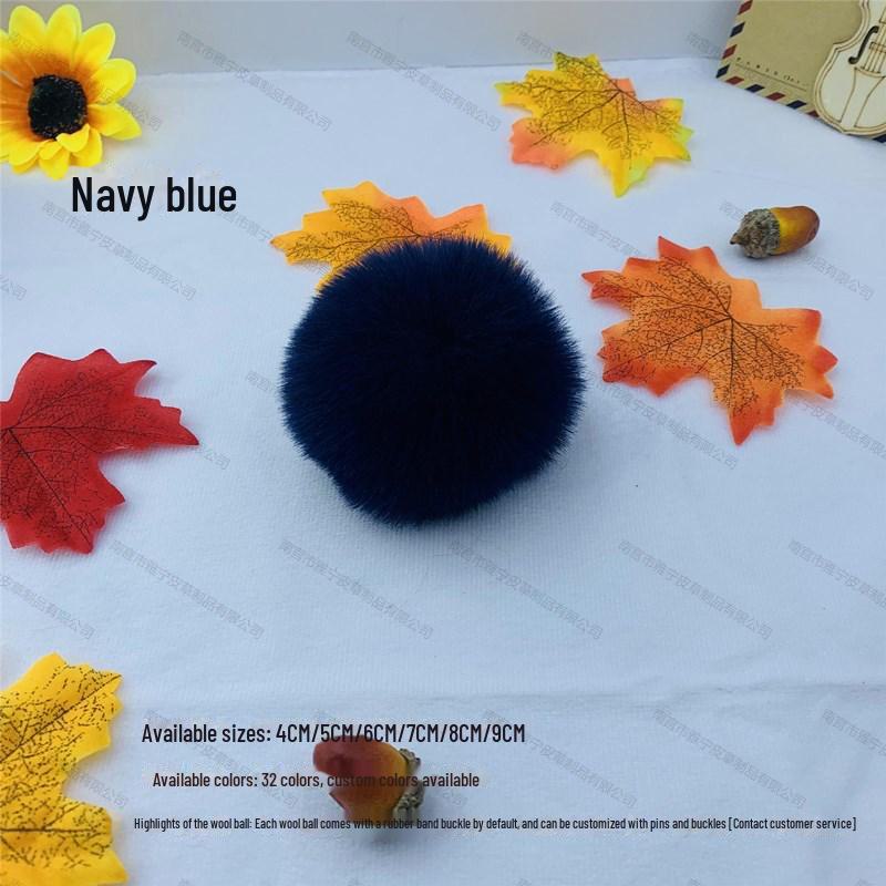 Bunter 5 cm Kunstfellball aus Rex-Kaninchen für selbstgemachten Schmuck, Kleidung und Schuhhut-Dekoration.