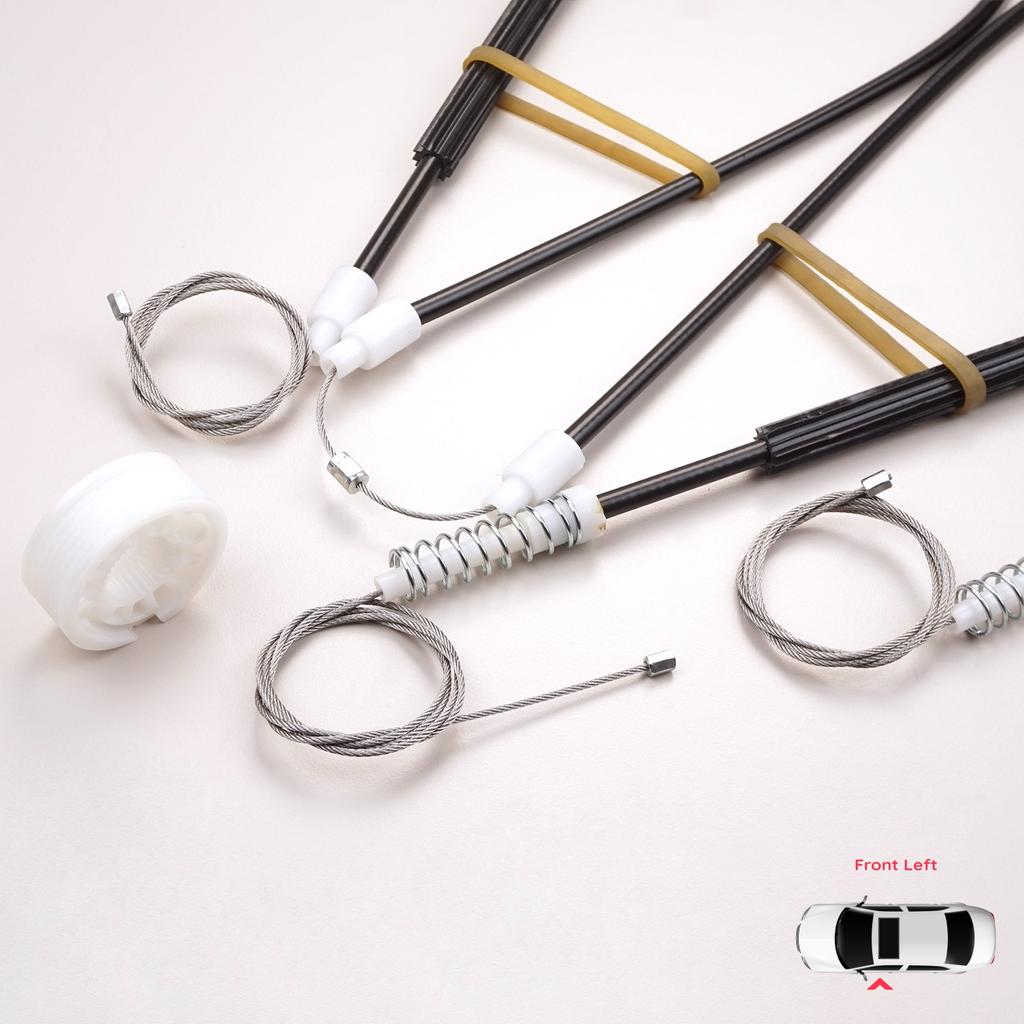 BWR1205 Electric Window Lifter Regulator Repair Kit Front Left for Peugeot 206 CC 2D T16 2000-2008 2-Door Coupe Cabrio 9221Y3