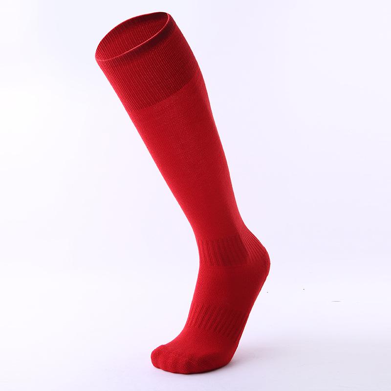 Breathable Non-Slip Knee Stockings Thickened Towel Bottom Sweat-Absorbing Wear-Resistant Sports Socks Adult Solid Color Professional Feet