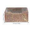 Acrylic Business Card Holder Rhinestone-inlaid Table Top Organizer  Office Decoration