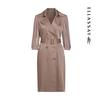ELLASSAY Retro Trench Coat Style Dress EWE351Y11800