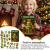 Christmas Advent Calendar Cute Fun 2D Acrylic Frog Figurine Ornament Count Down Calendar Cartoon Frog Christmas Gifts For Kids