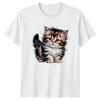 Easily Distracted T-Shirt Kitten Cat Birthday Gift For Him And Her