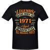 53. Geburtstag Vintage Legenden 1971 geboren 53 Jahre alt T-Shirt Streetwear Kurzarm Geschenke Sommerstil T-Shirt Herrenbekleidung