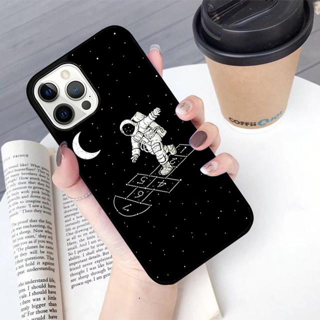 Trippy Art aesthetic Space Moon Phone Case For apple 16 11 12 13 14 Pro Max Plus for coque