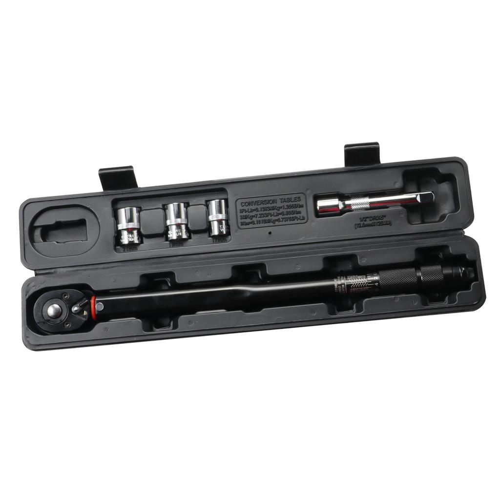 Professional Reversible Torque Wrench with Preset Locking Mechanism and Fatigue Proof Grip Design Easy To Read Marking