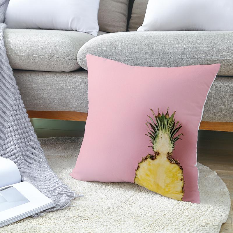 Cartoon Fruit Digital Printing Car Pillow Cushion Home Soft Decoration