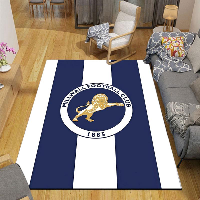 Millwall Flannel Printed Carpet, Home Sofa Decoration for Living Room & Bedroom, Non‑Slip Play Flannel Floor Mat for Game Room