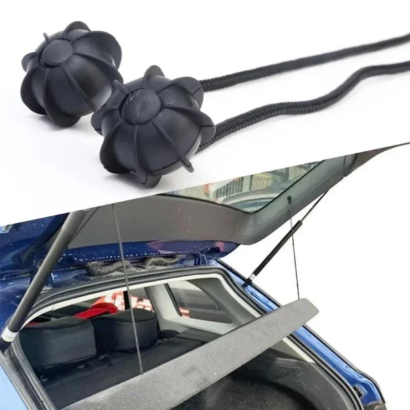 4/2 Stück Kofferraum-Lanyard-Befestigungsclip Gepäckablagen-Schnurclips Halter Schwenkaufhänger 1M6867574A für VW GOLF MK5 MK6 5 6 Verstauen Aufräumen