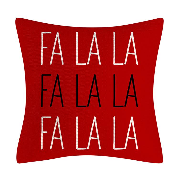 

Красная Рождественская Елка Снежинка Льняная Наволочка Рождественское Украшение для Дома Наволочка Диванная Наволочка 45 * 45Cm (without pillow core)