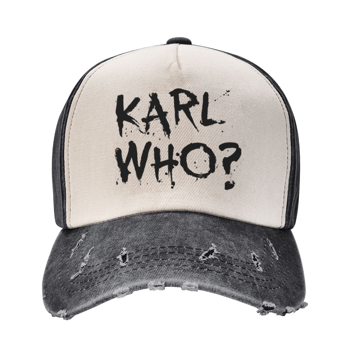 

Бейсбольные кепки Karl Who, повседневная хлопковая шляпа Snapback с потертостями для женщин унисекс, уличная кепка для бега, гольфа, регулируемая посадка, кепка One Size