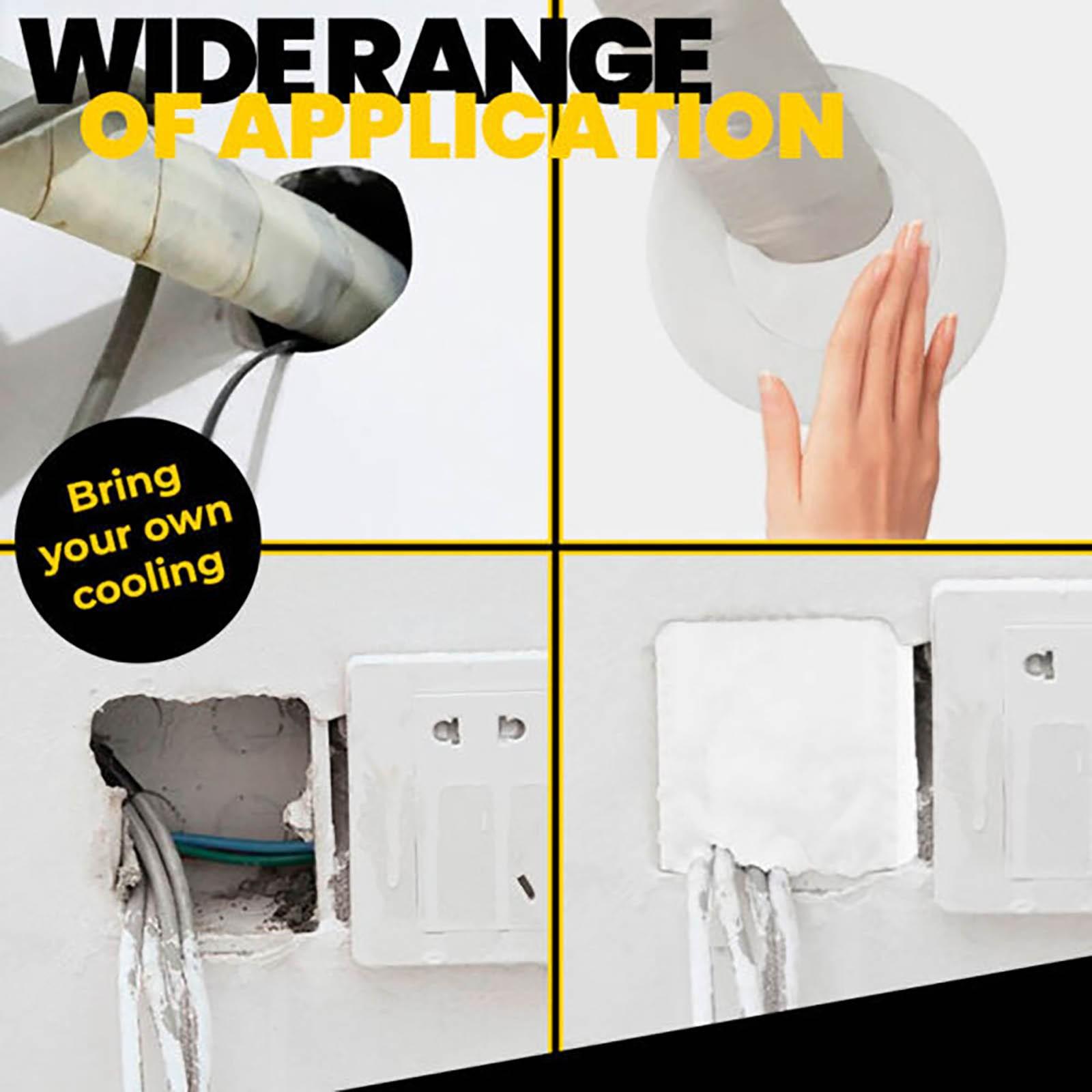 

Клей для уплотнения отверстий для кондиционирования Водонепроницаемая фиксированная плитка Пластилин См. Отверстие в стене One Size