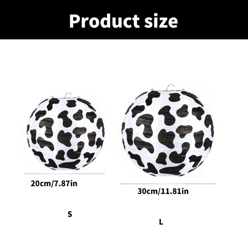 10PCS Decorative Paper Lanterns Cow Shape Farm Hanging Lanterns Suitable for Weddings Birthdays and Festival Atmosphere