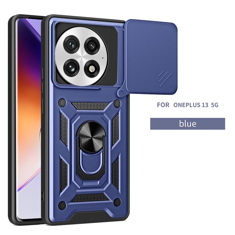 OnePlus 13 5G Hülle Schiebe Kameraobjektiv Panzerabdeckung für OnePlus13 1+13 ONEPLUS13 CPH2655 6.82" Auto Magnetring Halter Coque