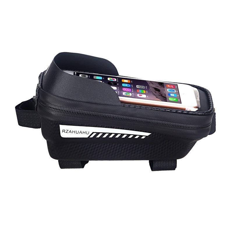 Bike Phone Mount Bag Waterproof Reflective Stripe Bicycle Phone Holder Hard EVA TPU Touch Screen for Phones Cycling Accessories