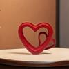 Decoration Valentine's Day Love Ornament Handicraft Double Hollow Heart Models  Couple