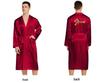Men's Gold Lettering Wedding Morning Robe - Long, Large Size, Spring/Autumn Cardigan Nightgown
