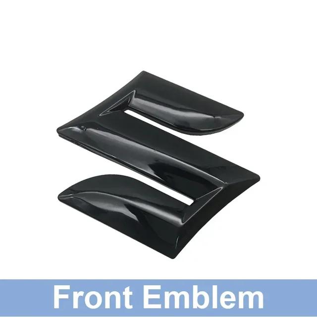 Conjunto de Emblema de Grade Frontal e Adesivo de Emblema de Porta-malas Traseiro em ABS para Suzuki S-Cross, Vitara, Swift, SX4, Alivio - Acessórios de Logo para Carro