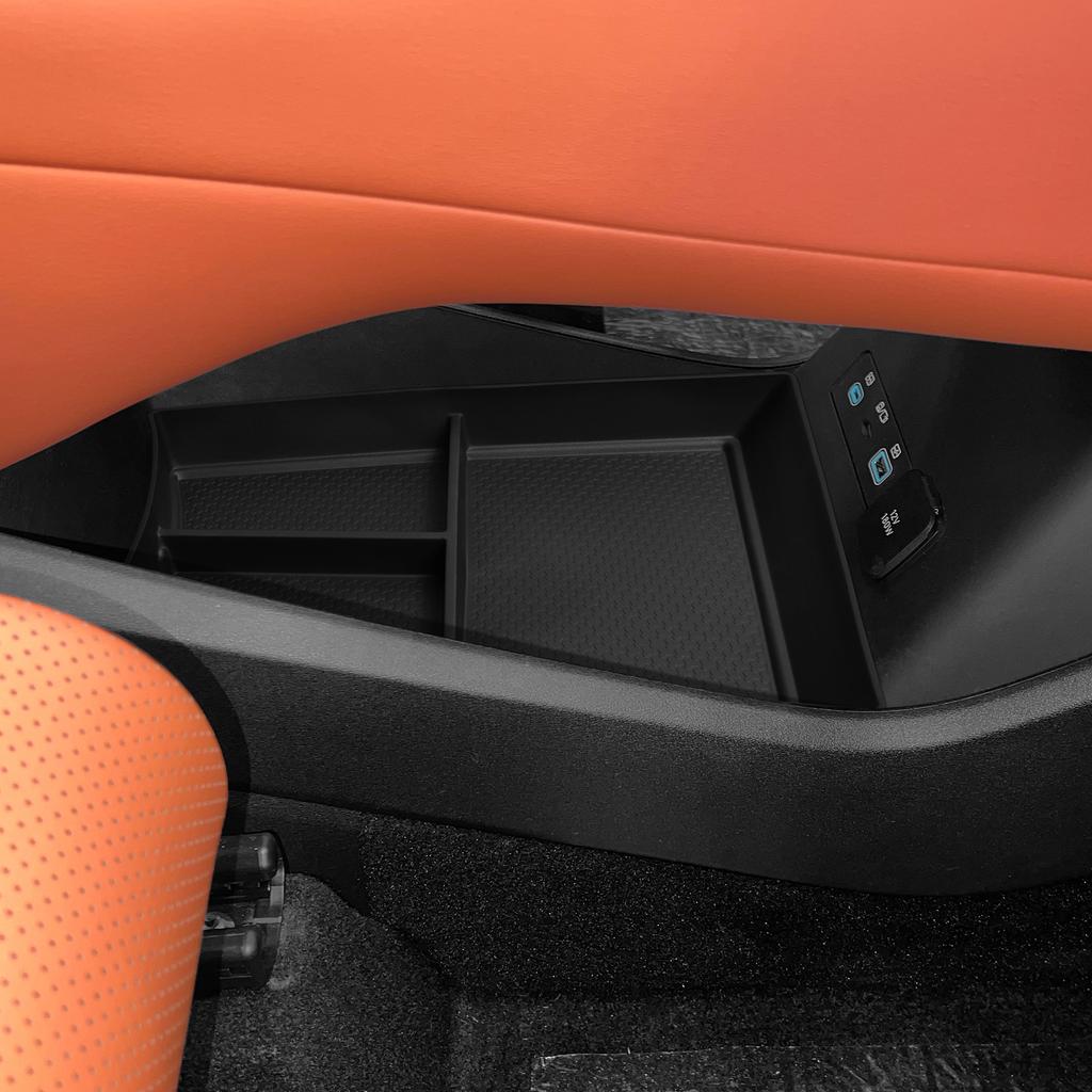 LUCKEASY BYD Tang L / Sealion 8 / Atto 8 2025-2026 LHD Center Console Lower Storage Box Car Tray TPE Organizer Accessories