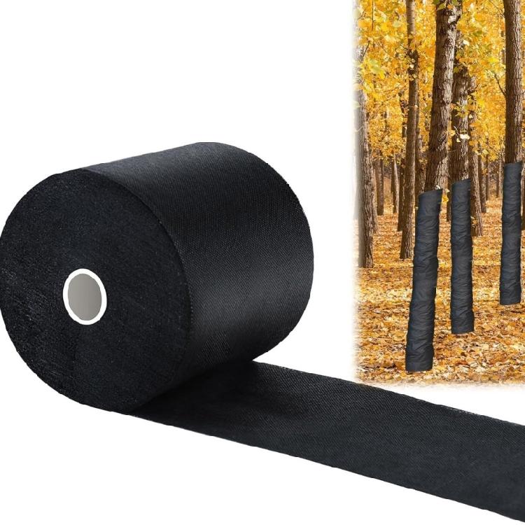 Black Fabric Tree Protectors Wraps Breathable Tree Wraps Tree Protectors For Winter Defense And Plant Preservations