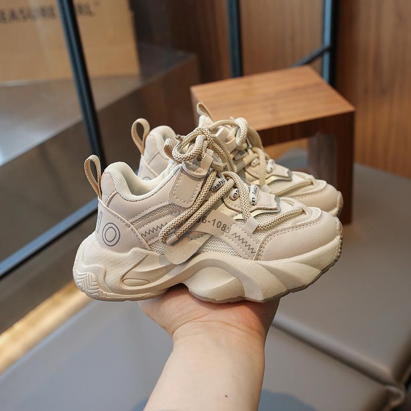 

Дитяча мода Four Seasons Дихаюче повсякденне взуття Діти Біг Спорт Студенти Дівчата Трендові Зручні кросівки 37 бежевий