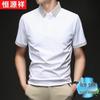 Hengyuanxiang Men's Cool-Feel Ice Silk Polo Shirt