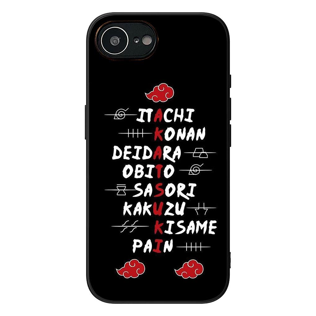 Cover for Apple iPhone 13 12 Mini XS 11 Pro Max 7 8 Plus XR SE 2022 2020 SE3 Phone Case Rock Lee Narutos Akatsuki Uchiha Itachi