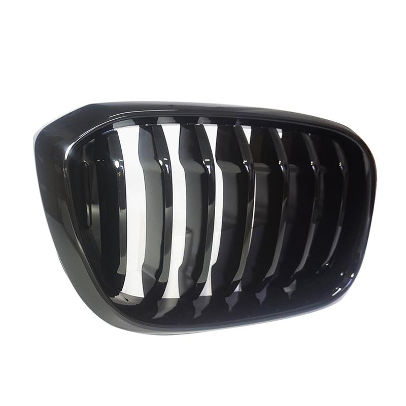 2PCS One Slat Grill Front Kidney Grilles For BMW 3 4 X3 X4 G01 G02 G08 2018- Glossy Matte Black Racing Grills Car Styling