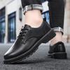 Lace Up Soft Height Increasing Men's Leather Shoes British Style Size 45 Pu 2025 Trend Classic Original Slip-on Male Casual Shoe