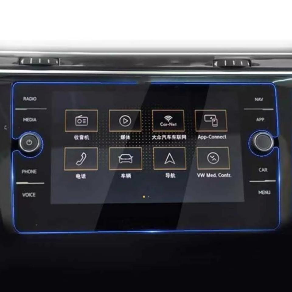 For Volkswagen VW T-ROC T ROC 2017 2018 2019 2020 2021 2022 TROC Car Navigation LCD Display Tempered Glass Screen Protector Film