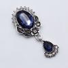 10Pcs 22*52MM NEW Retro Oval Brooch Of Acrylic Rhinestone Buttons Wedding Decoration Party Jewelry Creative Wine Glass Pendant