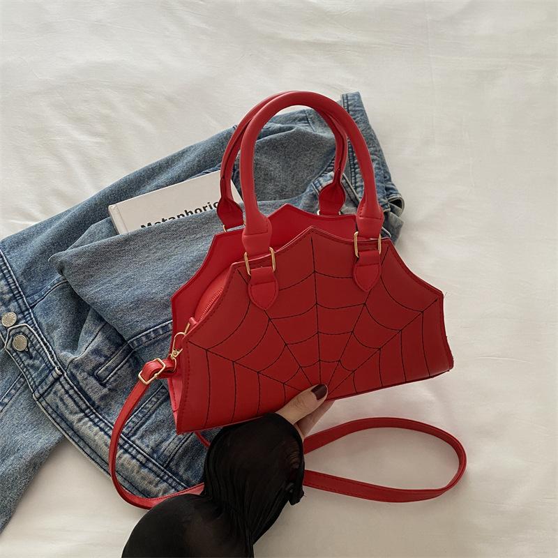 Niche Design Textured Handbags For Women 2025 New Spider Web Versatile Casual Ins Style Single Shoulder Bags