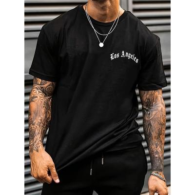 Europeiska storlekar Herr T-shirt med bokstavstryck