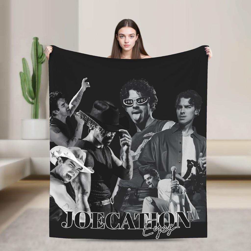 Joe Jonas Joecation Blanket Quality Warm  Throw Blanket Winter Students Living Room Pattern Bedspread