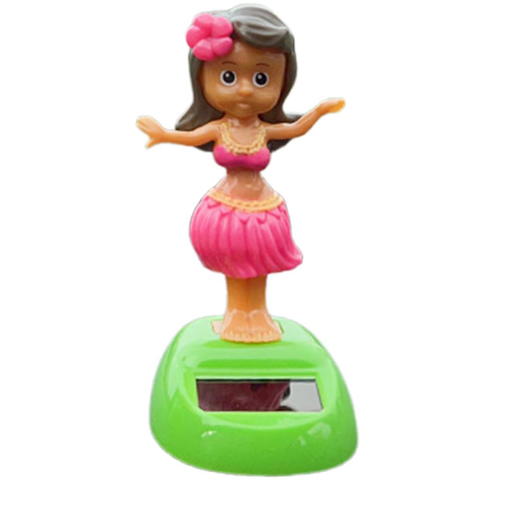 Ruzimiv Car Dashboard Decoration, Solar Powered Car Wobble Girl Figure, Waterproof Funny Wobble Figure, Weatherproof Table Ornament Desk Decor