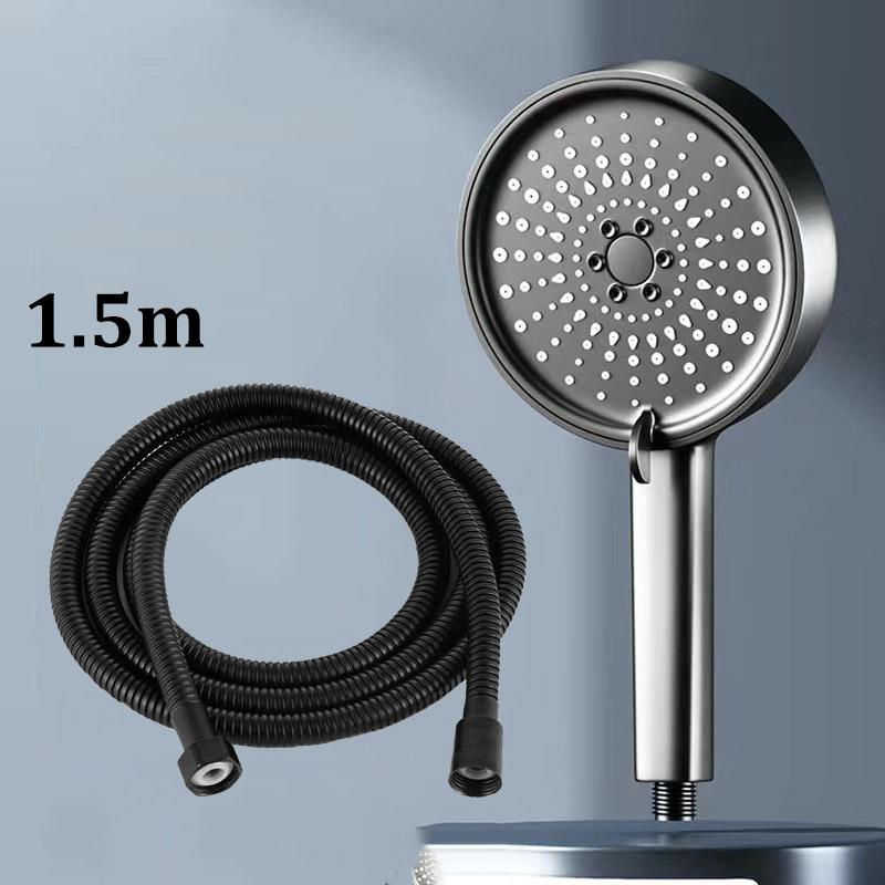 Pressurized Large Panel Shower Head 5 Modes Large Water Flow Multifunctional Bathroom Shower Head Set
