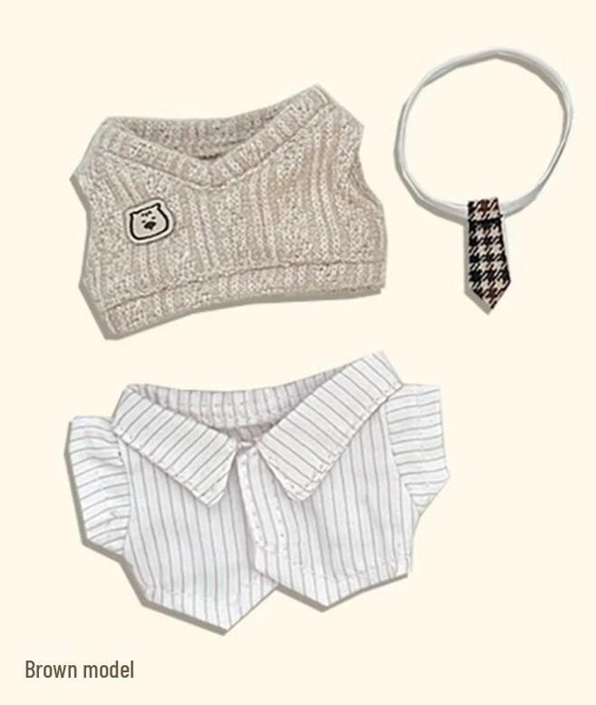 40cm Handsome Plush Doll Outfit - Cotton Sitting Clothes Set