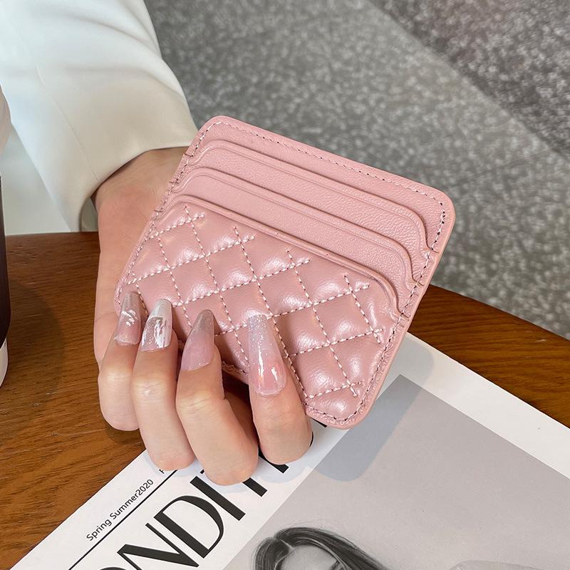 

Pu Mini Coin Purse Multi-Card Slot Id Card Holder Soft Pu Leather Compact Card Case Open Coin Purse