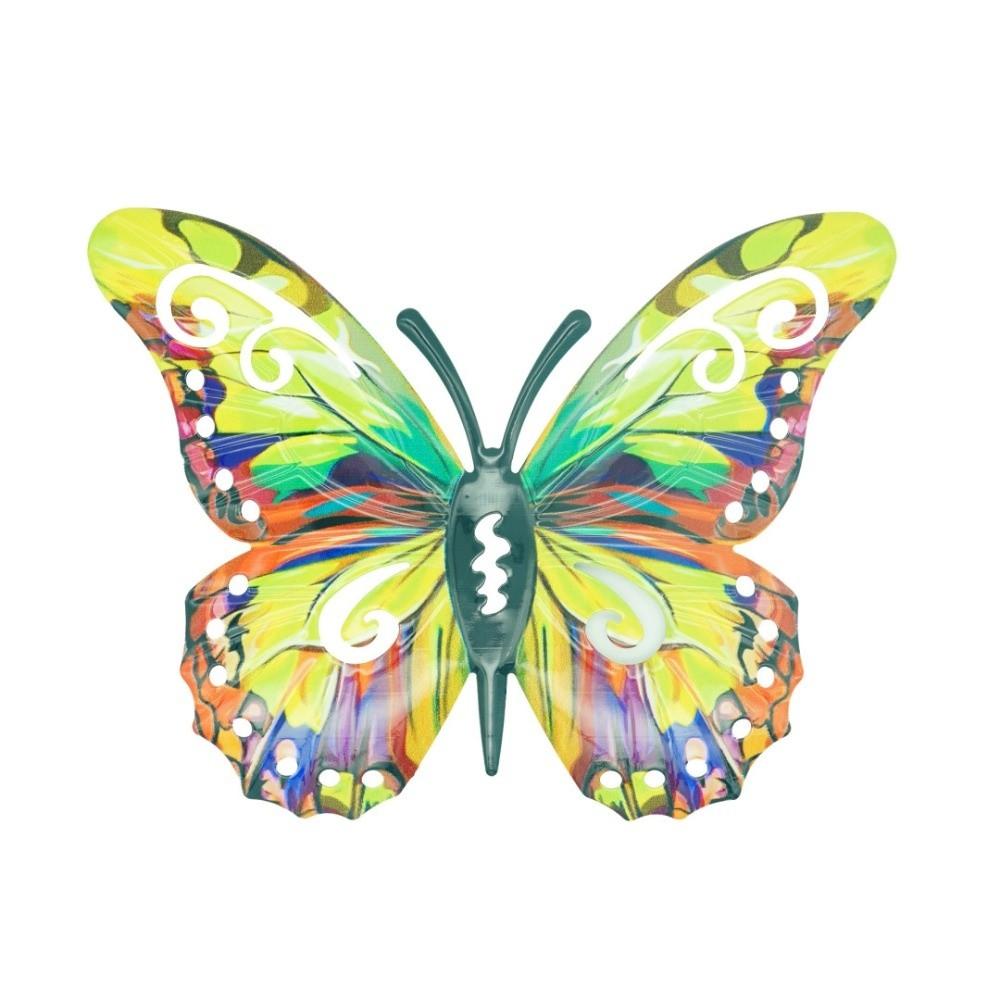 Metal Butterfly Wall Decor DIY Butterfly Decorative Post  for Garden Balcony Patio Outdoor