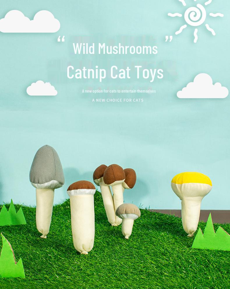 Catnip Plush Finger Toys with Rattle Paper - Pet Educational Chew Toys