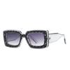 0041 Export Cross Border Narrow Sunglasses European American Street Photography Ins Popular Square Model