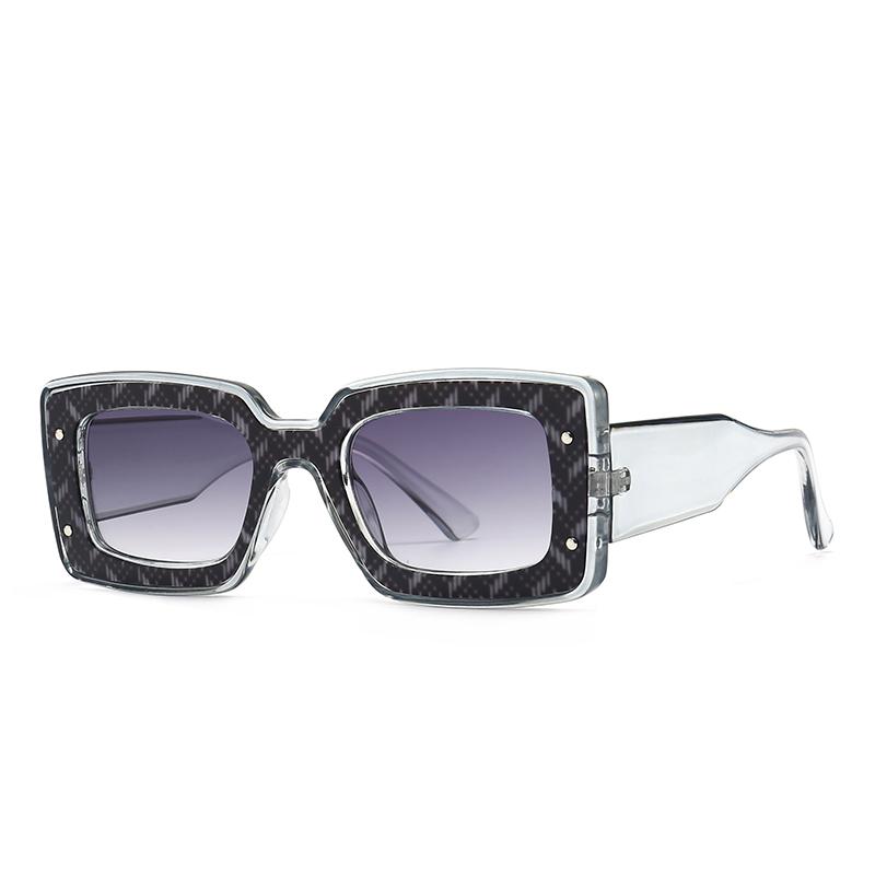0041 Export Cross Border Narrow Sunglasses European American Street Photography Ins Popular Square Model