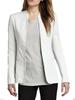 Nuovo Blazer da Donna Elegante in Pelle di Agnello Bianca Fatto a Mano di Design per Feste