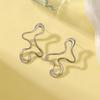 Metal Irregular Shape Stud Earrings for Women – Fashionable and Personalized