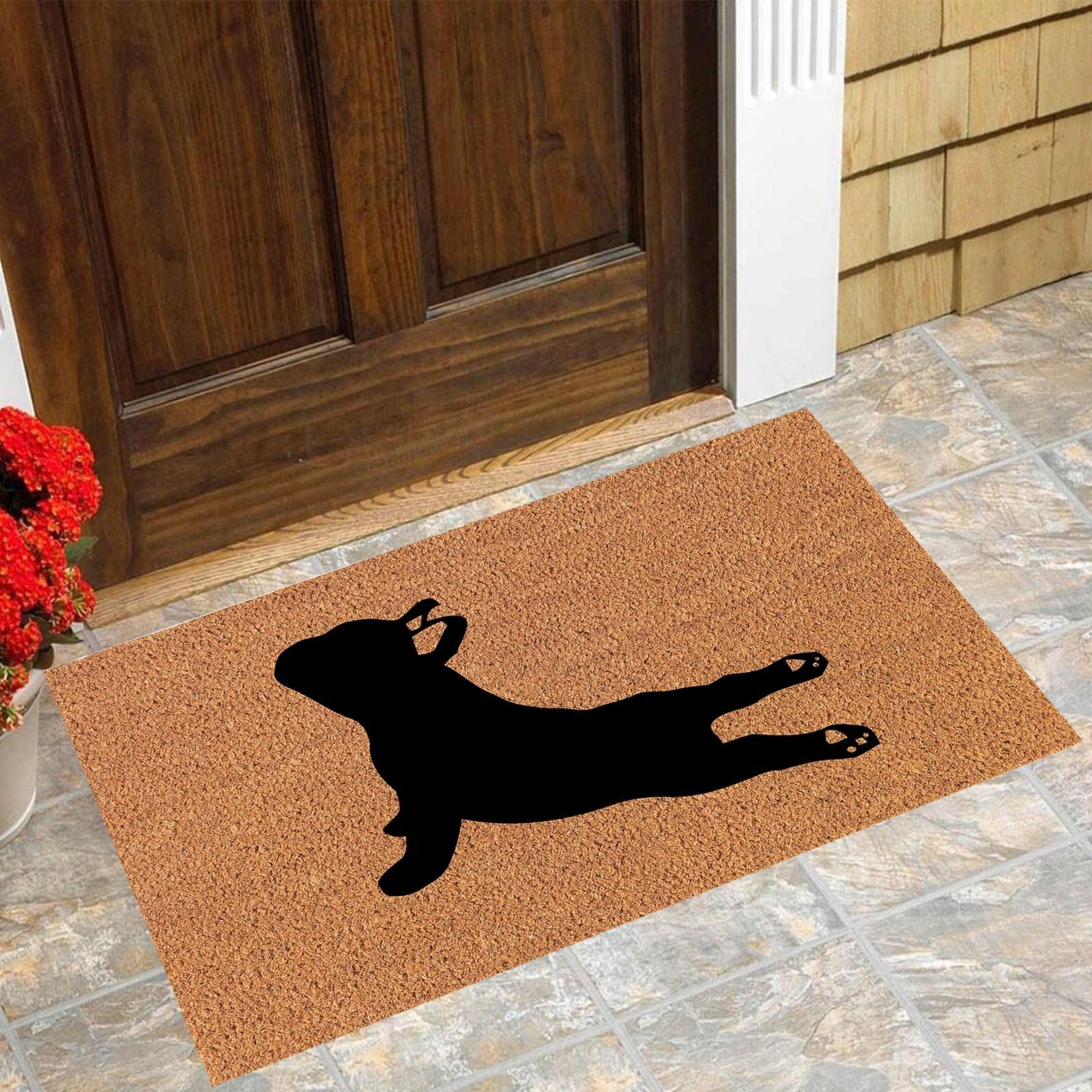

French Bull Dog Doormat Frenchie Doormat Dog Lover Decor Multiple Sizes Large Doormat Non Slip Outdoor Mat One Size