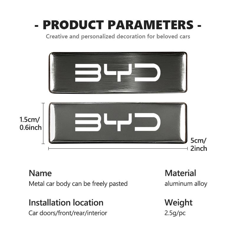 Car Body Sticker Badge Auto Styling Decoration Accessories For BYD Song Tang Dmi Qing Yuan Plus Atto 3 Act 3 E6 Ev Qin Pro