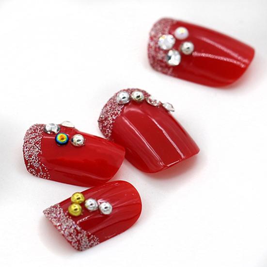 2mm Nail Art Decoration Wheel Portable 12 Wheels Acrylic Multi-purpose Elegant Jewels Decor Wheel for Cellphone Case