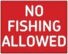 No Fishing Allowed Metal Street Sign  Novelty Sign Funny Signs for Homes