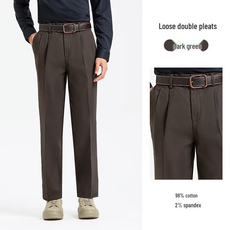 

Landeng Men s Cotton Blend Casual Trousers 33 (84.5CM)